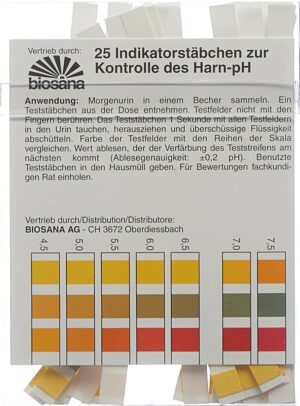 BIOSANA Indikatorstäbchen pH 4.5-9.25 25 Stk