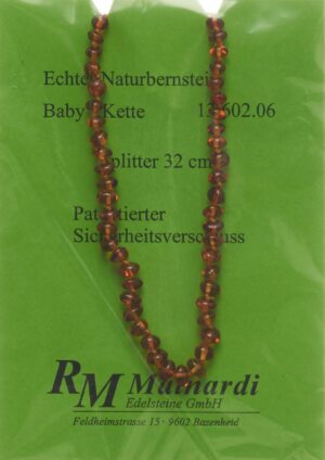 MAINARDI Natur Bernstein 32cm Splitt Sicher-Versch
