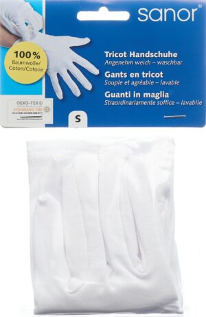 SANOR Tricot Handschuhe S 1 Paar