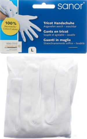 SANOR Tricot Handschuhe L 1 Paar