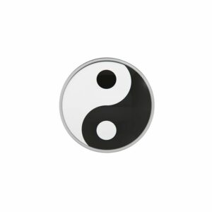 STUDEX 11008 Novelty Yin Yang 5mm weiss 1 Paar
