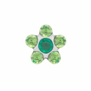 STUDEX 11022 Daisy Emerald-Peridot 5mm wei 1 Paar