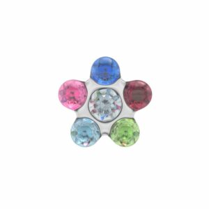 STUDEX 11030 Daisy Krist Regenbog 5mm wei 1 Paar