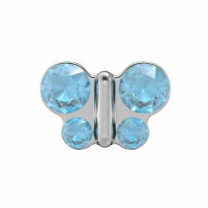 STUDEX 11126 Schmetterling Aquamar 5mm wei 1 Paar