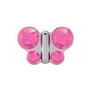 STUDEX 11128 Schmetterling Rosa 5mm weiss 1 Paar