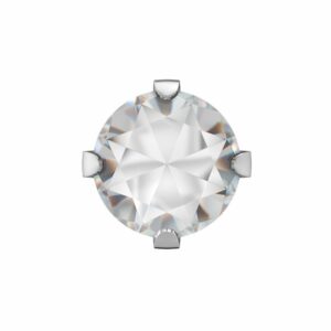STUDEX 11044 Tiffany CZ 5mm weiss 1 Paar