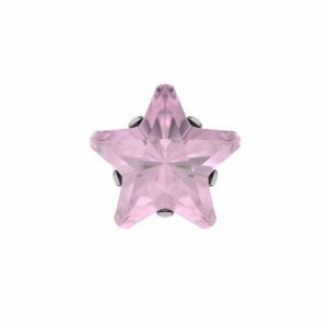 STUDEX 11040 Tiffany CZ Pink Stern 5mm wei 1 Paar