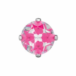 STUDEX 11115 Tiffany CZ Neon H Pi 5x5mm wei 1 Paar