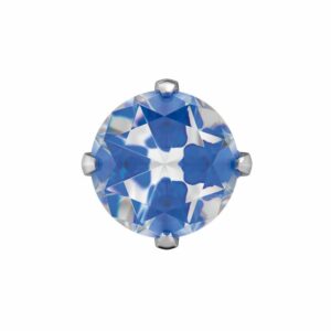 STUDEX 11116 Tiffany CZ Blau 5x5mm weiss 1 Paar