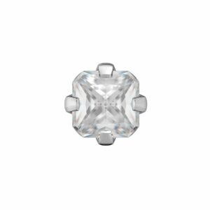 STUDEX 11036 Tiffany CZ 4x4mm PC weiss 1 Paar