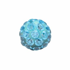 STUDEX 11122 Fireball Aquamarin 4.5mm weiss 1 Paar