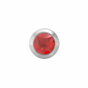 STUDEX 11141 Bezel mit Rubin 4mm wei Stein 1 Paar