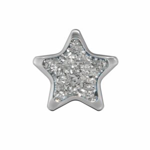 STUDEX 11174 Stern Glitter Weiss 6.5mm wei 1 Paar