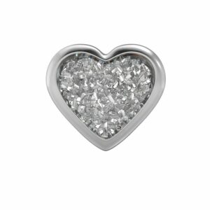 STUDEX 11177 Herz Glitter Weiss 7mm weiss 1 Paar