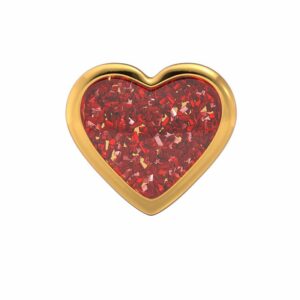 STUDEX 11179 Herz Glitter Rot 7mm verg 1 Paar