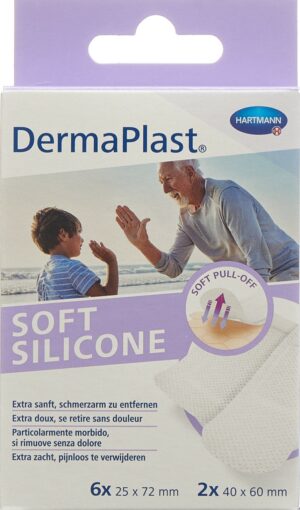 DERMAPLAST Soft Silicone Strips 8 Stk