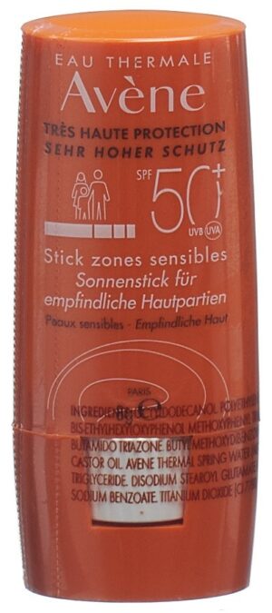 AVENE SUN Sonnenstick empf Hautareale SPF50+ 8 g