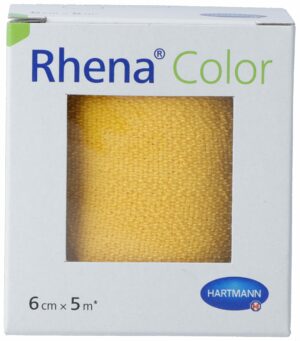 RHENA Color Elastische Binden 6cmx5m gelb