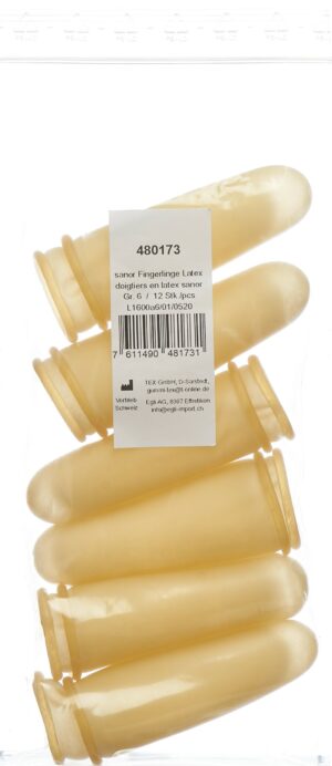 SANOR Fingerling Latex Gr6 gepudert leicht