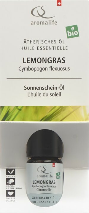 AROMALIFE TOP Lemongras Äth/Öl Bio Fl 5 ml