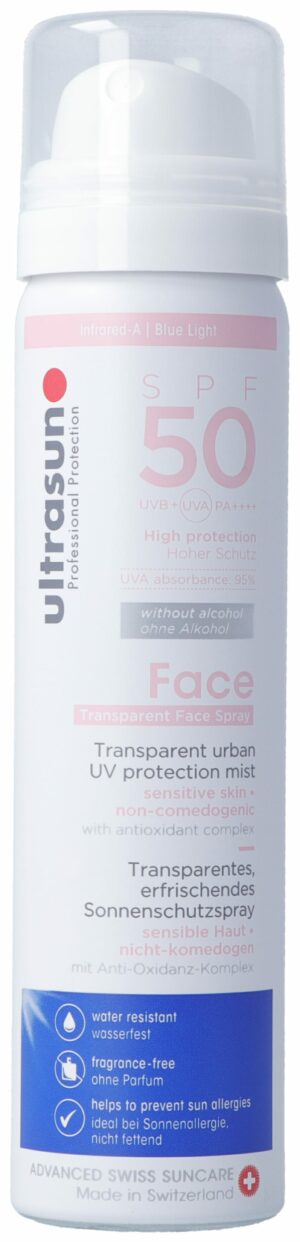 ULTRASUN Face&Scalp UV Protection Mist SPF50 75 ml