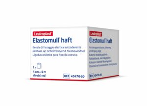 ELASTOMULL HAFT Gazebinde 4mx4cm weiss Rolle