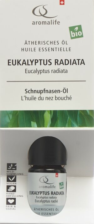 AROMALIFE TOP Eukalyptus rad wild Äth/Öl BIO 5 ml