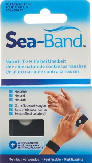 SEA-BAND Akupressurband Erw schwarz 1 Paar