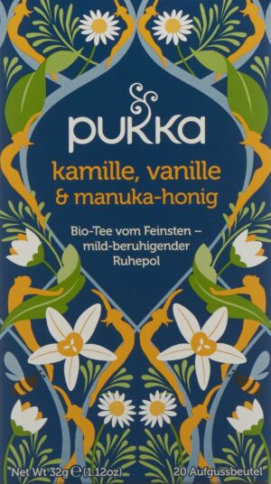 PUKKA Kamille Vanill&Manuka Hon Tee Bio Btl 20 Stk