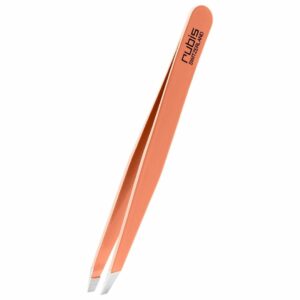 RUBIS Pinzette schräg pastellorange Inox