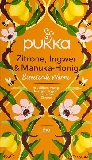 PUKKA Zitrone Ingwer&Manuk Hon Tee Bio Btl 20 Stk