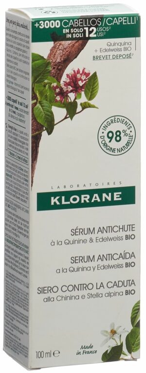KLORANE Chinin Edelweiss Haarserum Tb 100 ml