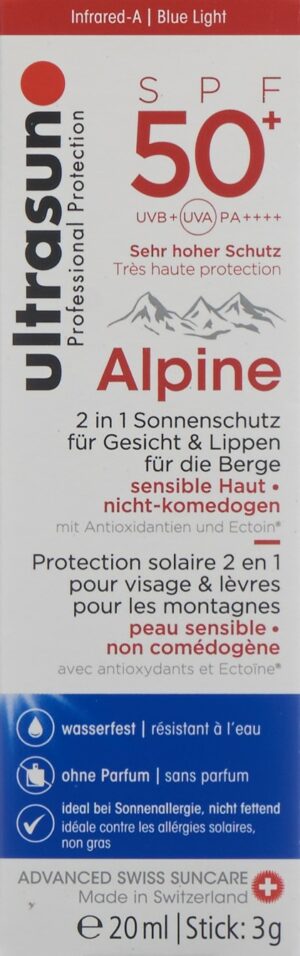 ULTRASUN Alpine SPF 50+ 20 ml + 3 g