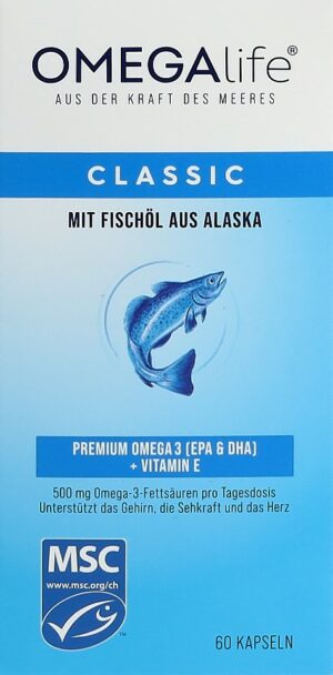 OMEGA-LIFE Classic Kaps 500 mg Ds 60 Stk