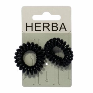 HERBA Haarbinder 3.8cm schwarz 2 Stk