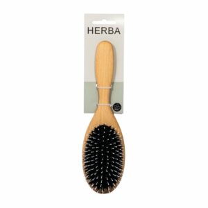 HERBA Haarbürste Wildschw-/Nylonbor oval Buche FSC