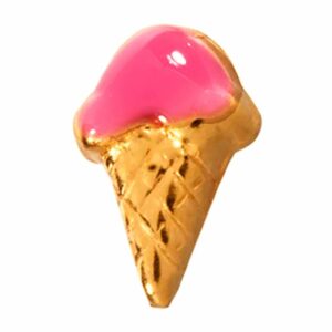 STUDEX 11206 Pink Ice Cream vergoldet 1 Paar