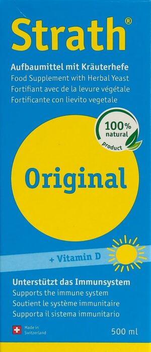 STRATH Original liq Aufbaumittel mit Vit D 500 ml