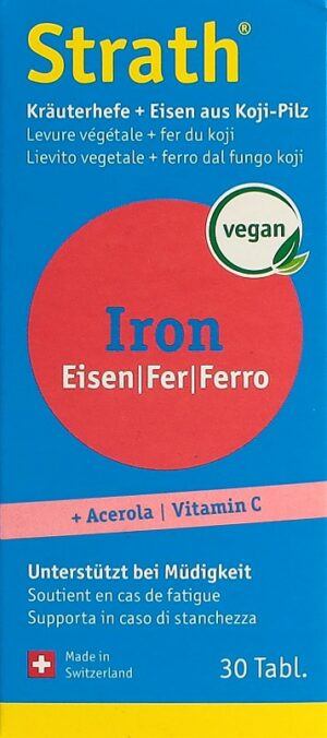 STRATH Iron natürl Eisen+Kräuterhefe Tabl 30 Stk