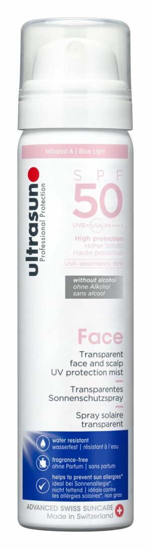 ULTRASUN Face&Scalp UV Protection Mist SPF50 75 ml